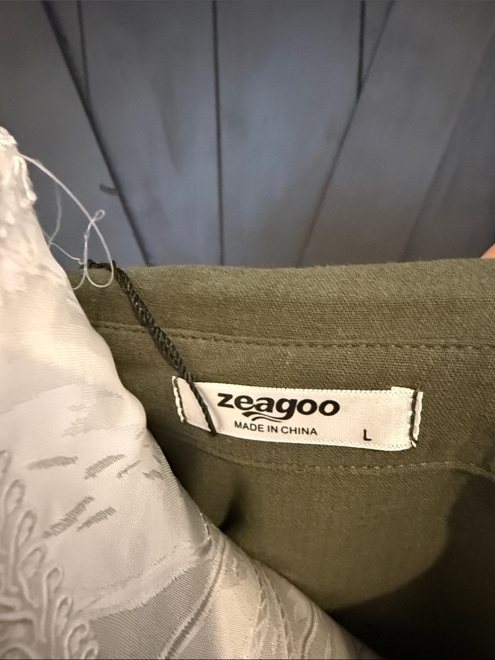 Zeagoo Olive Green Collared Polo Tunic - Picture 2 of 6